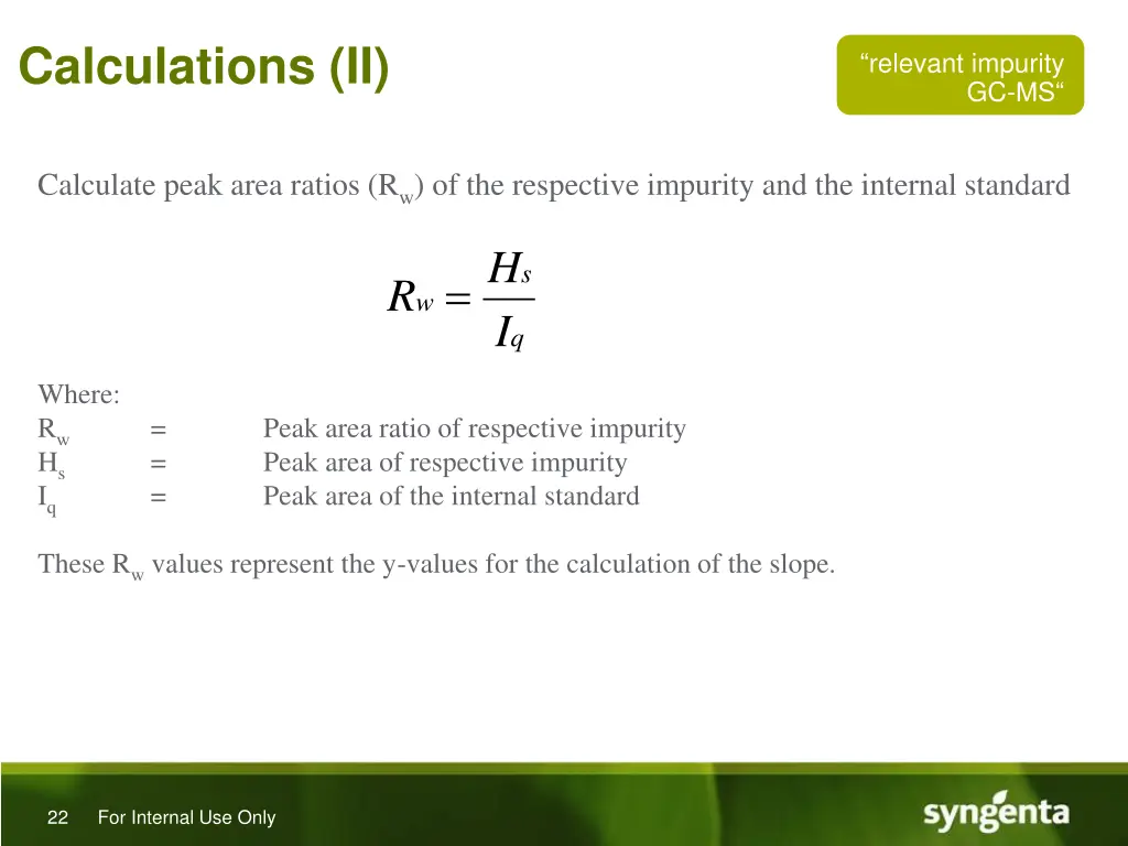 calculations ii