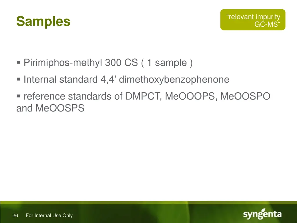 relevant impurity 6