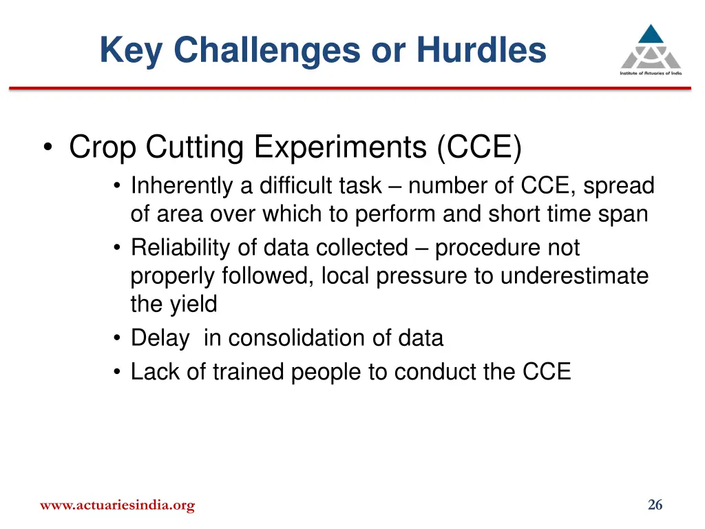 key challenges or hurdles 4