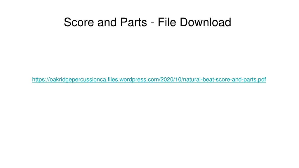 score and parts file download