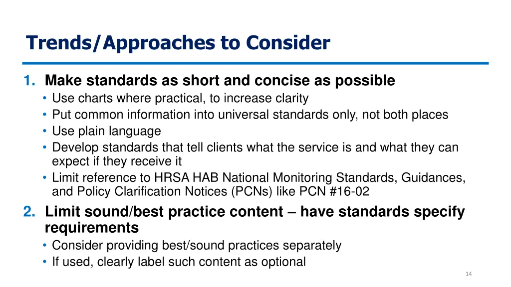 trends approaches to consider