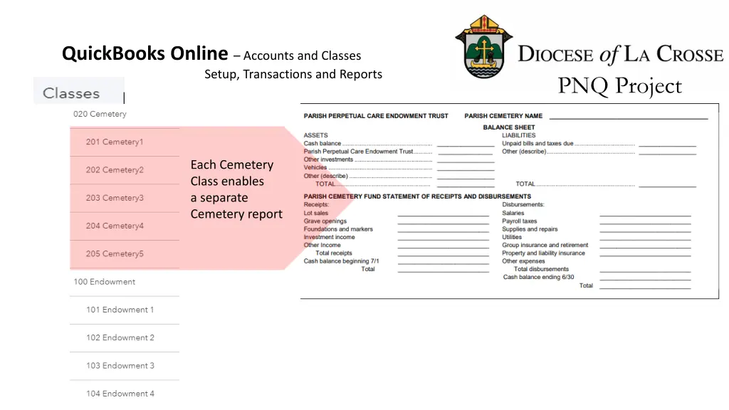 quickbooks online accounts and classes setup 8