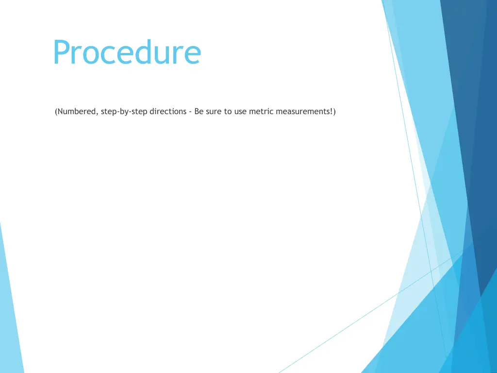 procedure