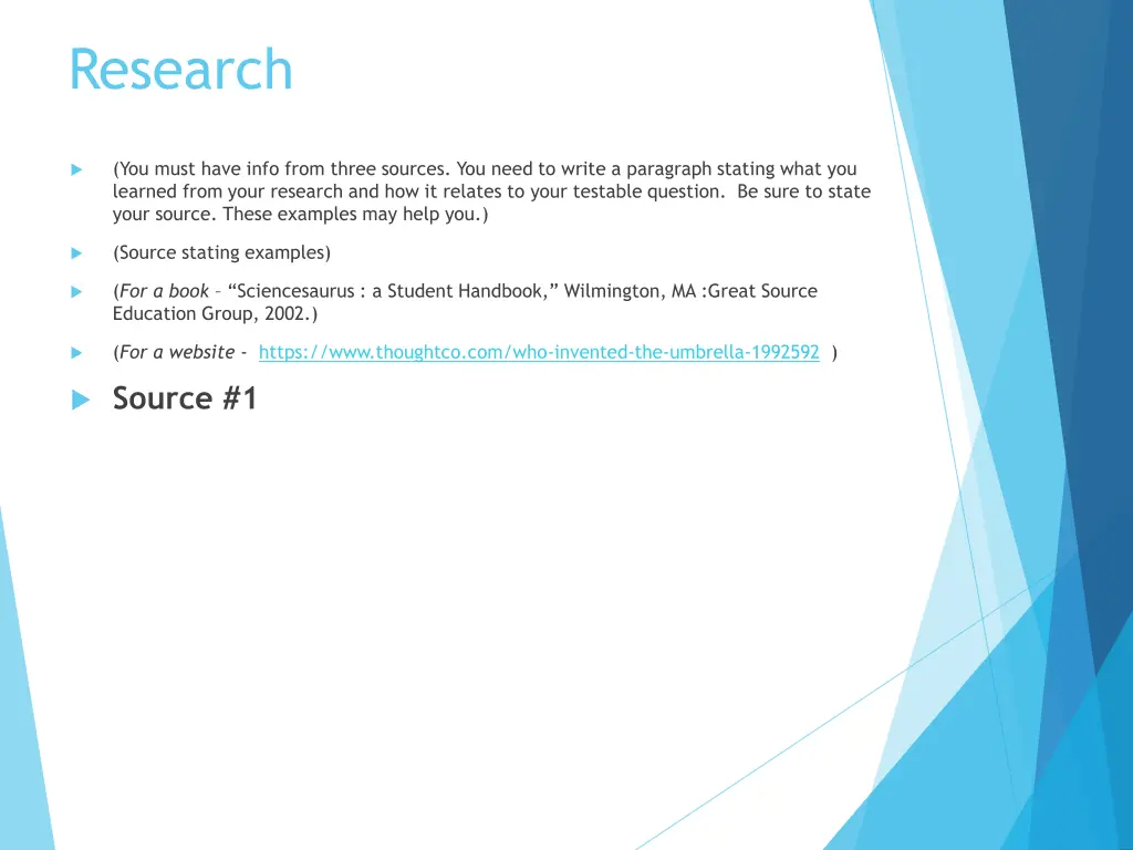 research
