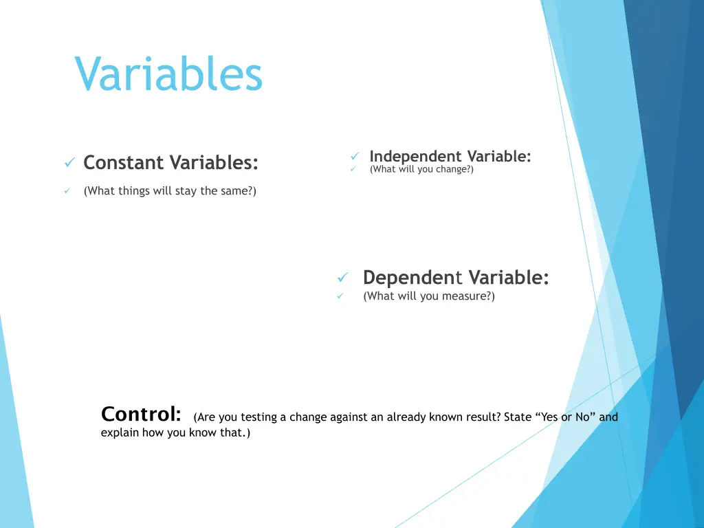 variables