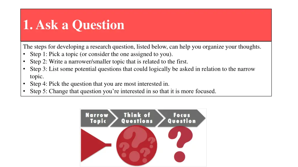 1 ask a question 2