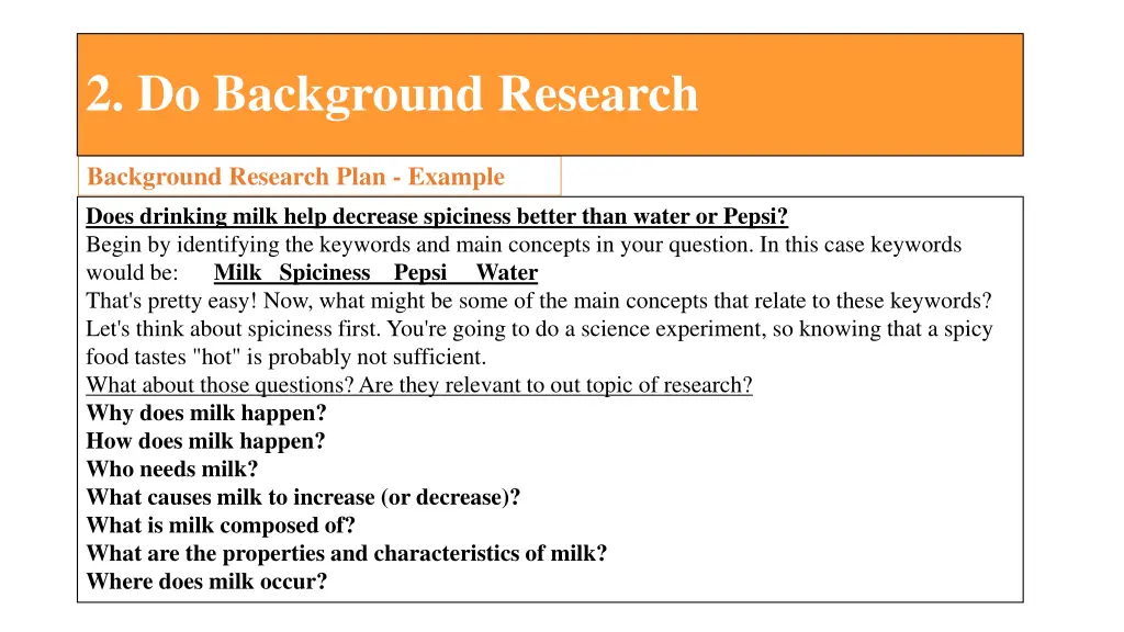 2 do background research 3