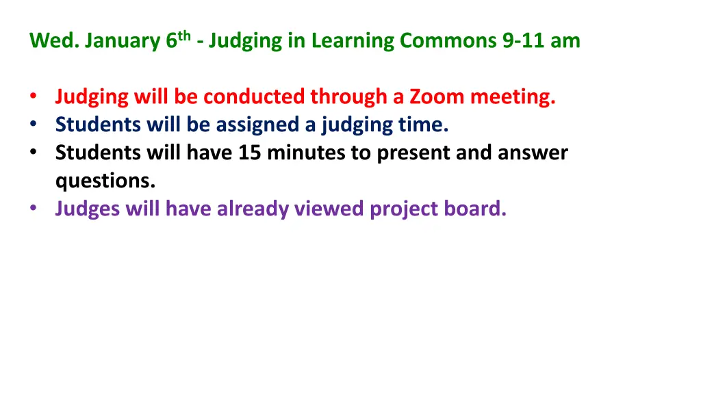wed january 6 th judging in learning commons