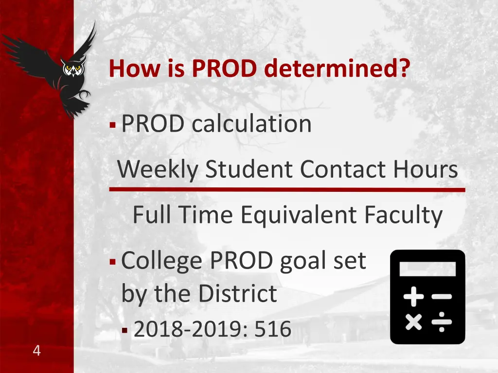 how is prod determined