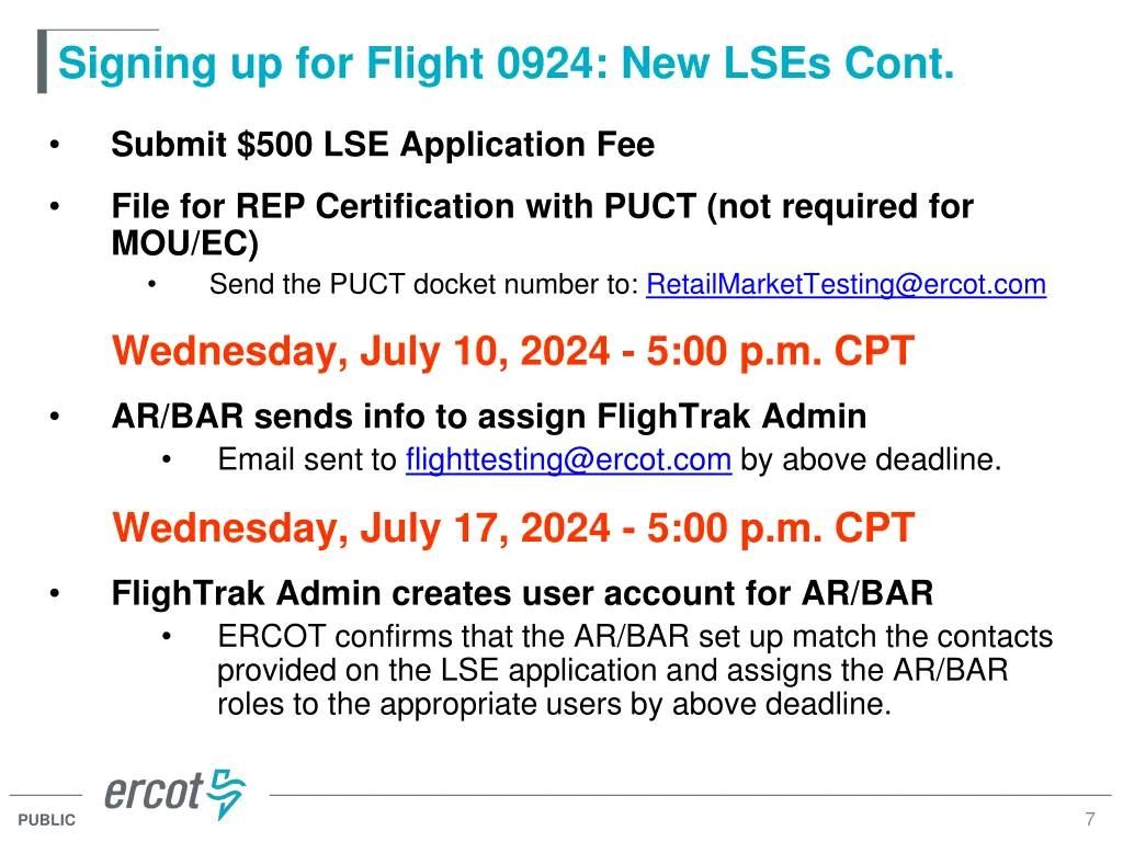 signing up for flight 0924 new lses cont 1