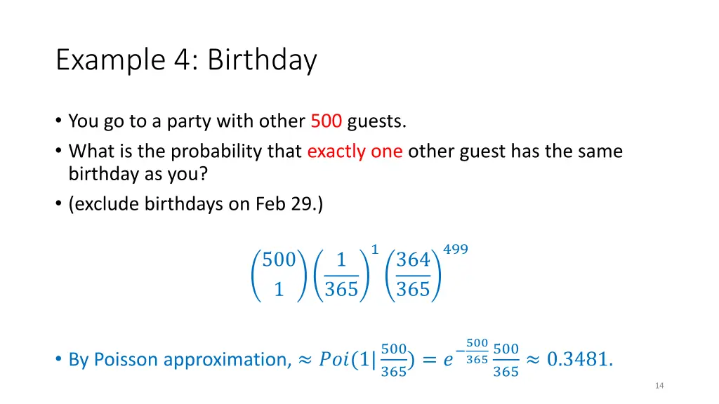 example 4 birthday