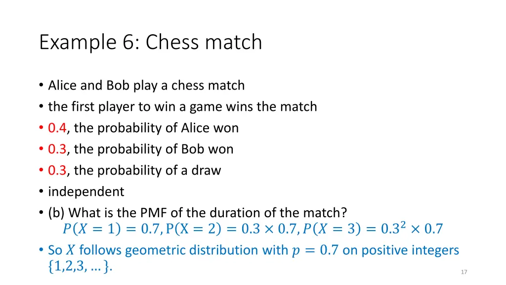 example 6 chess match 1