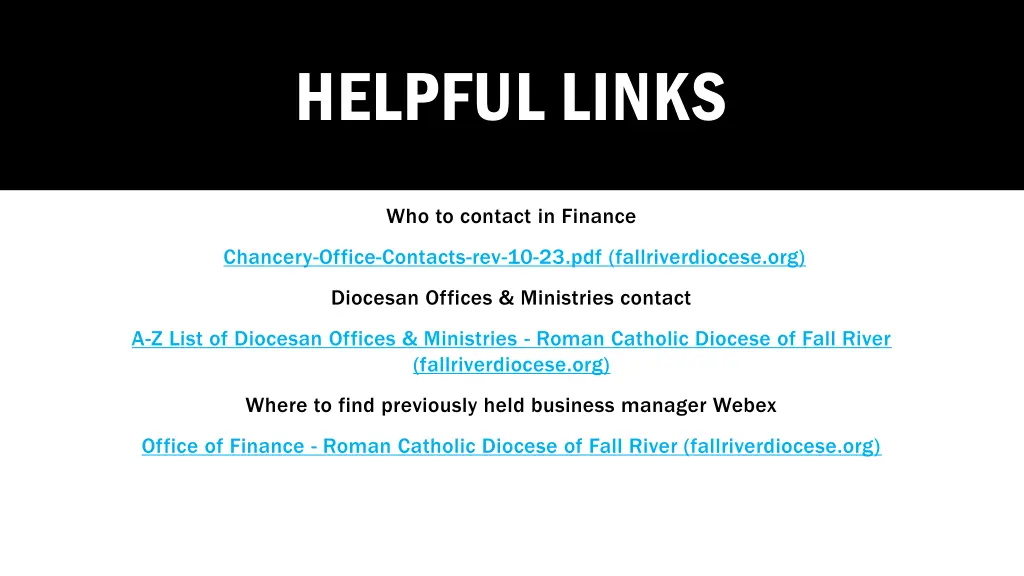 helpful links