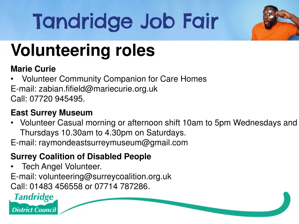 volunteering roles marie curie volunteer