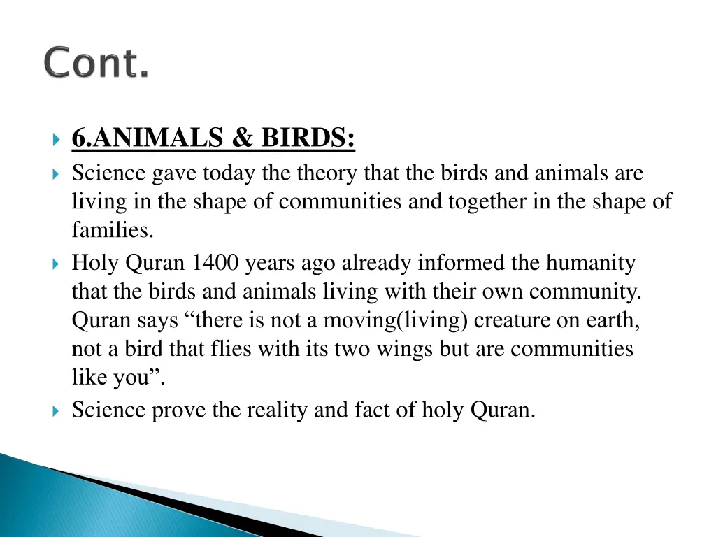 6 animals birds science gave today the theory