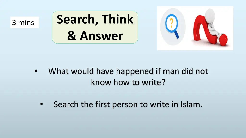 search think answer