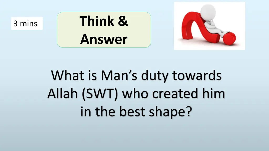 think answer