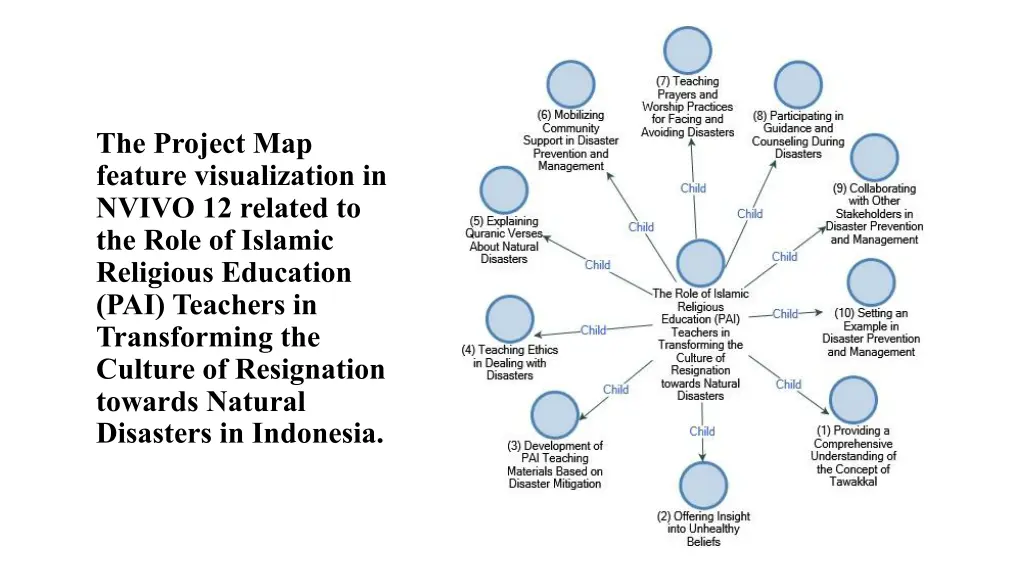 the project map feature visualization in nvivo