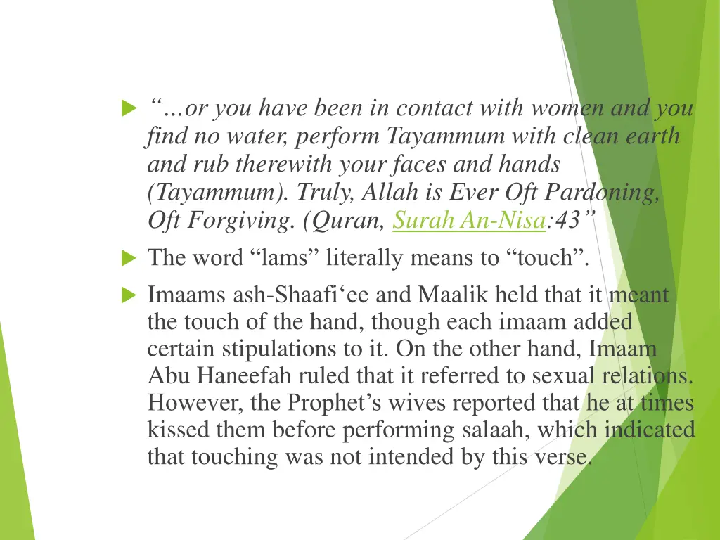 or you have been in contact with women