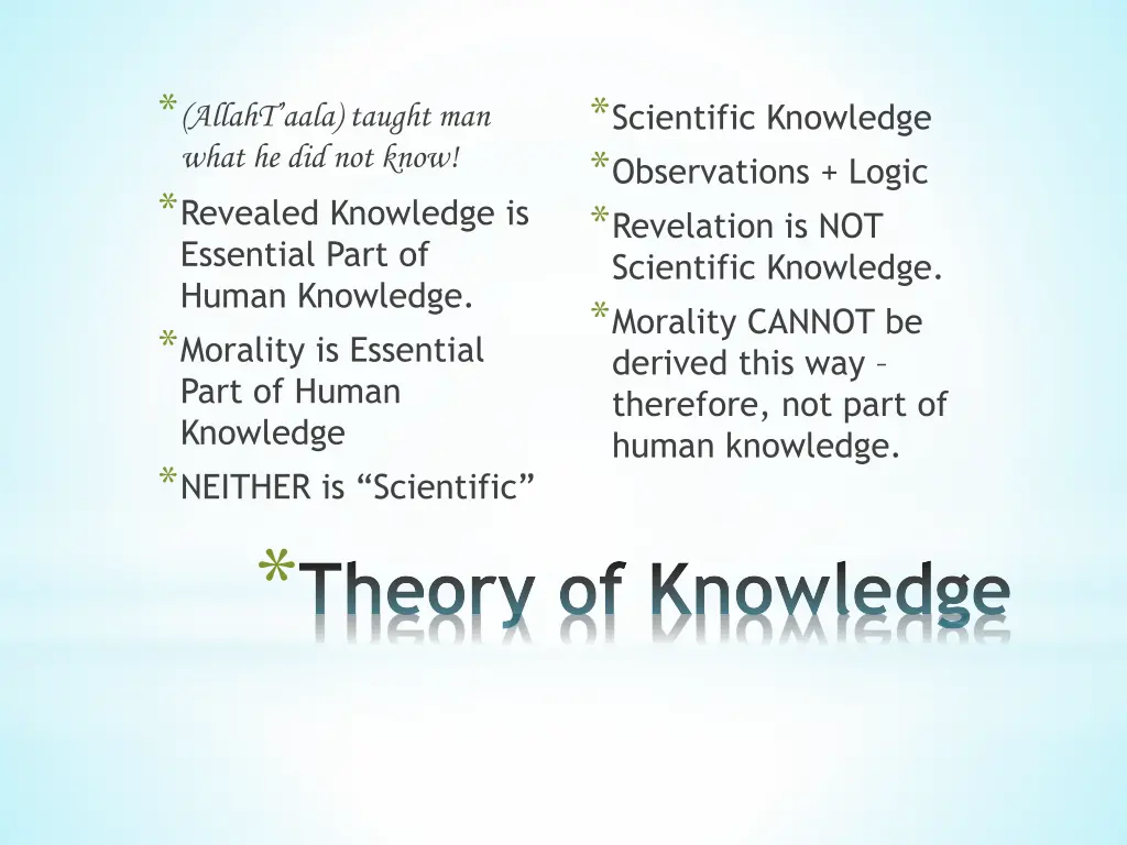 allaht aala taught man what he did not know