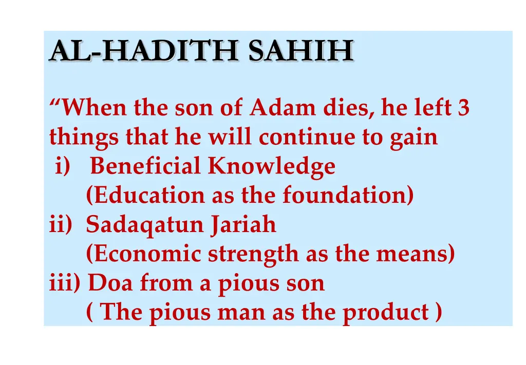 al hadith sahih