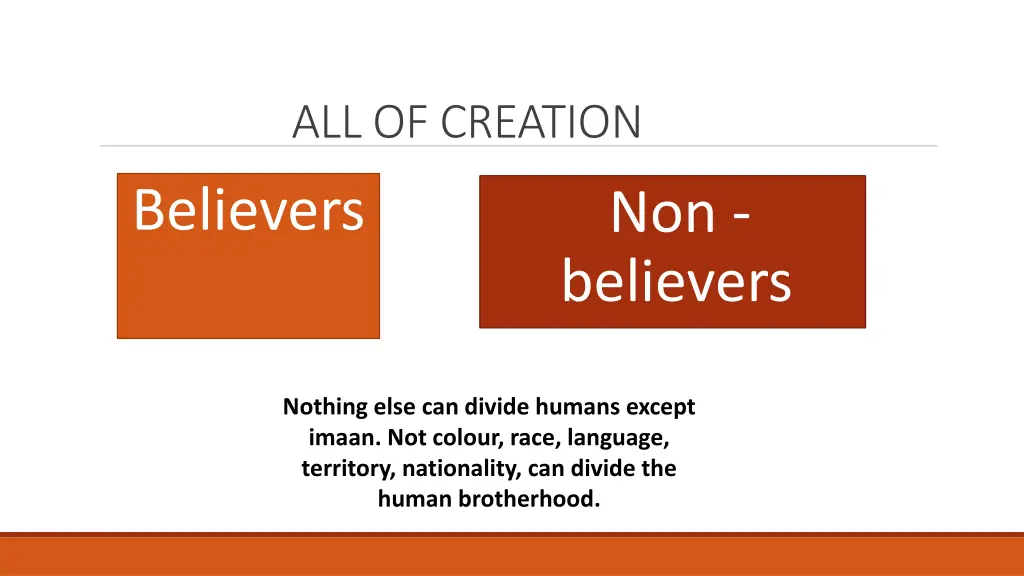 all of creation believers