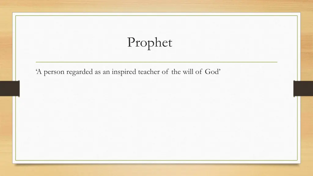 prophet