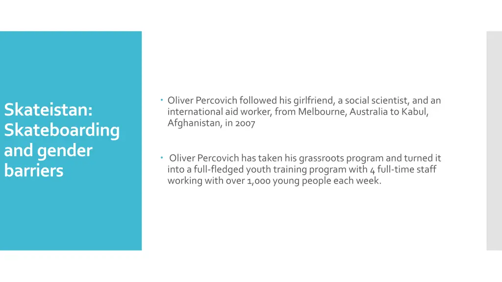oliver percovichfollowed his girlfriend a social