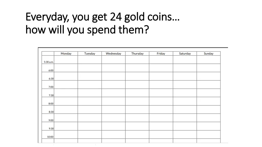 everyday you get 24 gold coins everyday