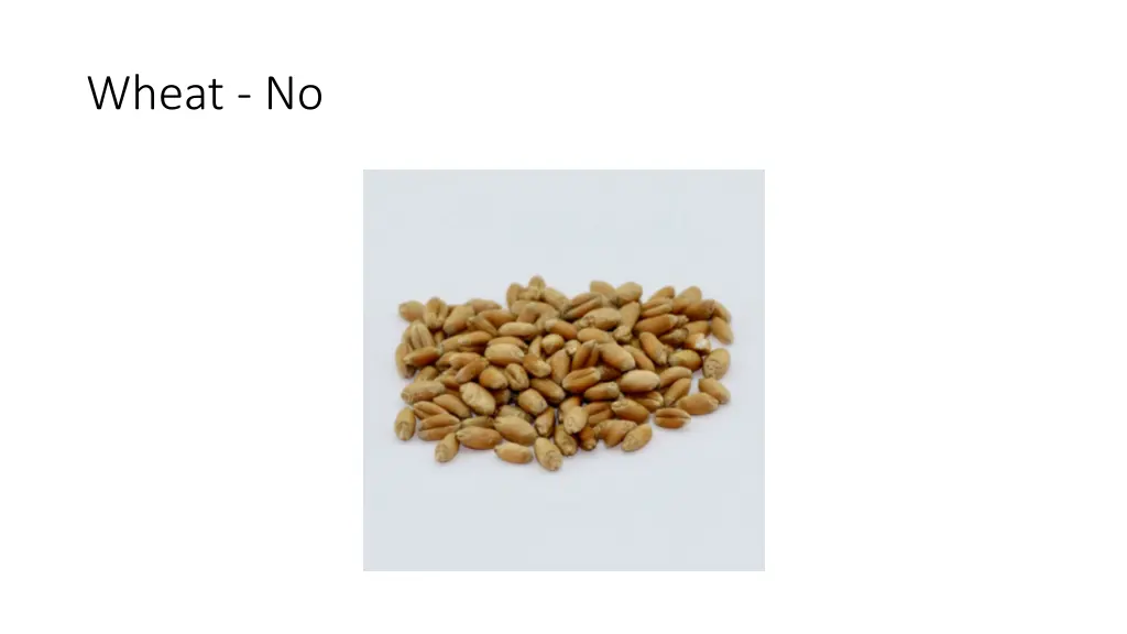 wheat no