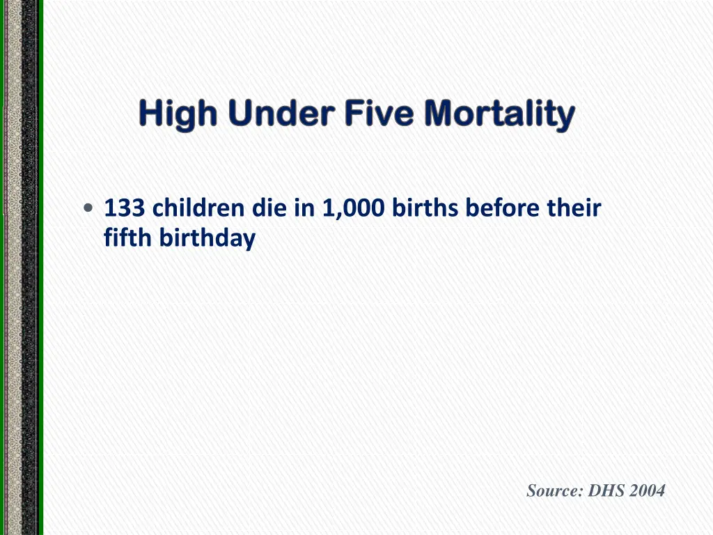 high under five mortality high under five
