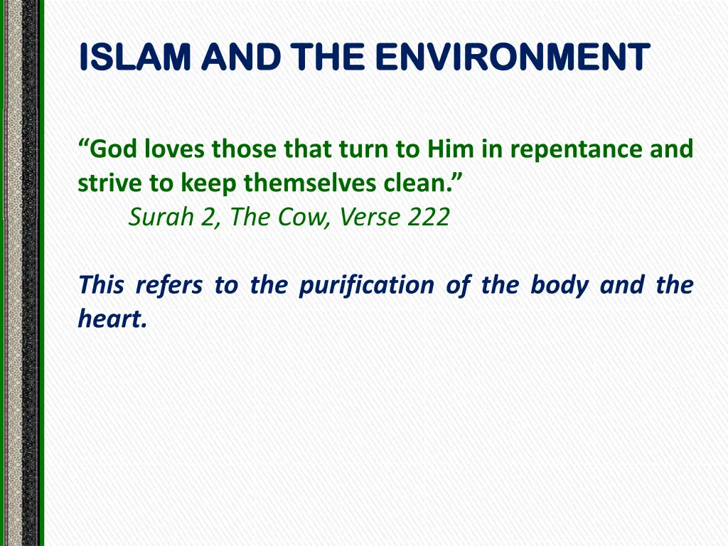 islam and the environment islam 1