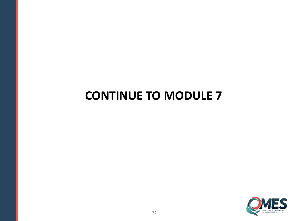 continue to module 7