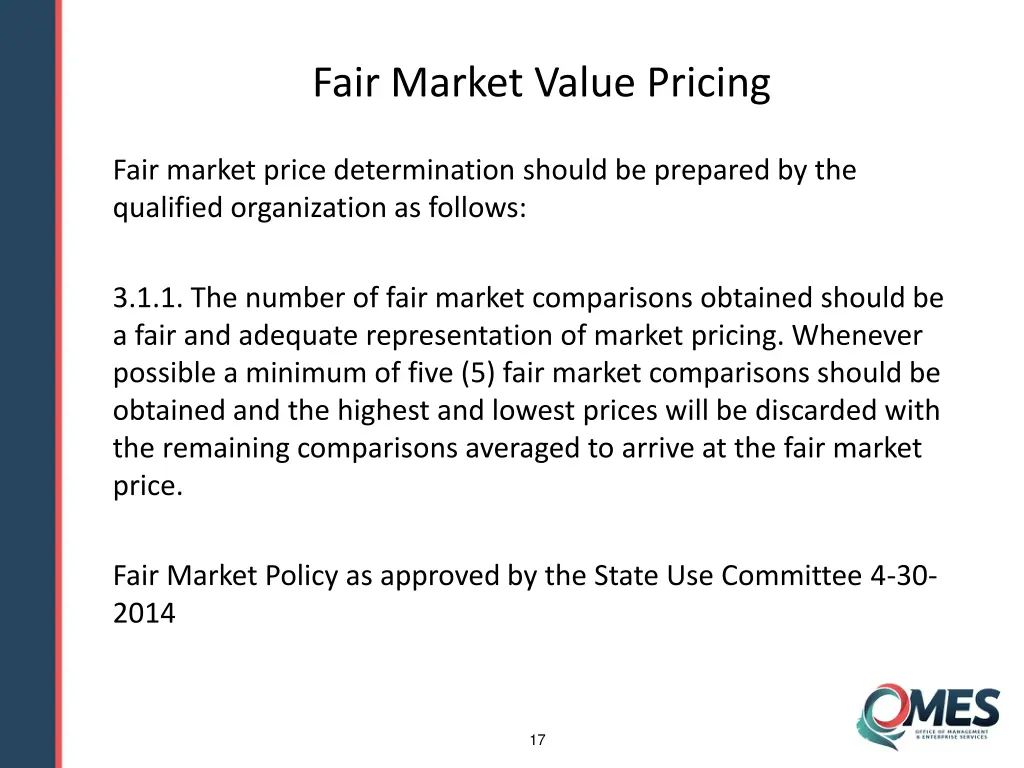 fair market value pricing 3