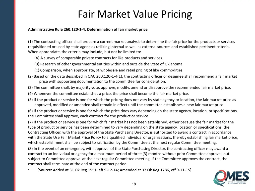 fair market value pricing 4