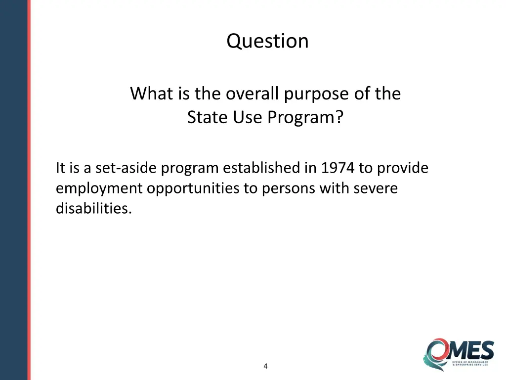 question