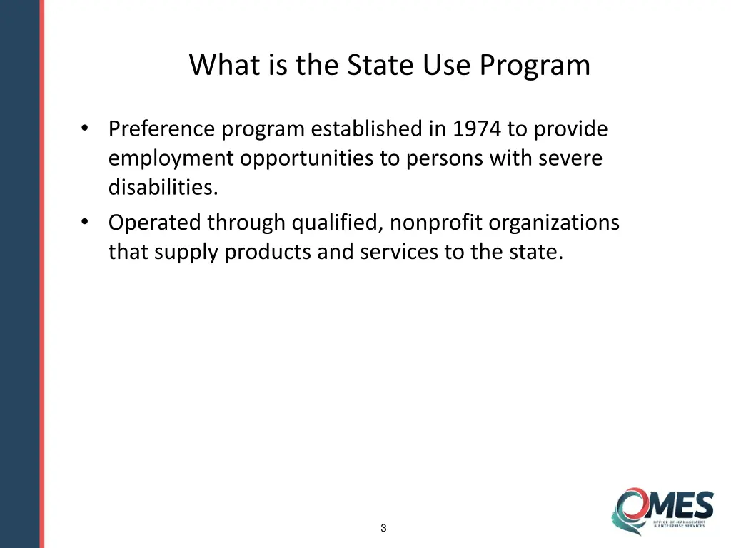 what is the state use program