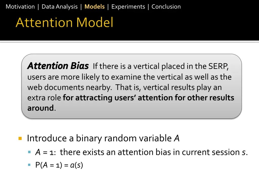motivation data analysis models experiments 10