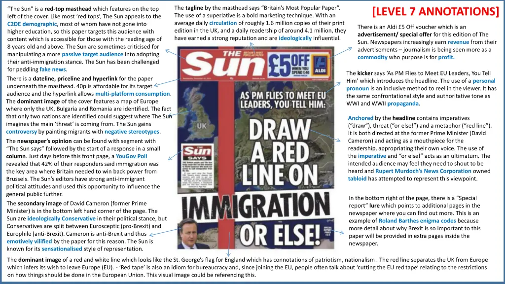 the tagline by the masthead says britain s most