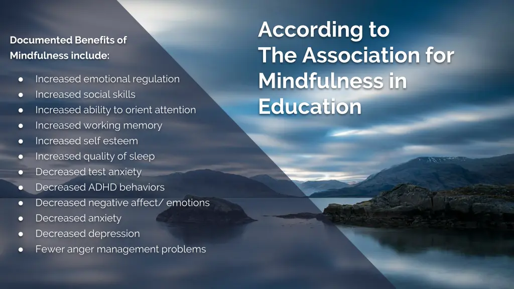 according to the association for mindfulness