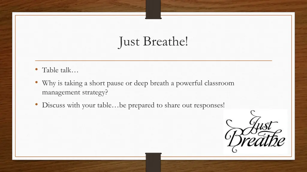 just breathe