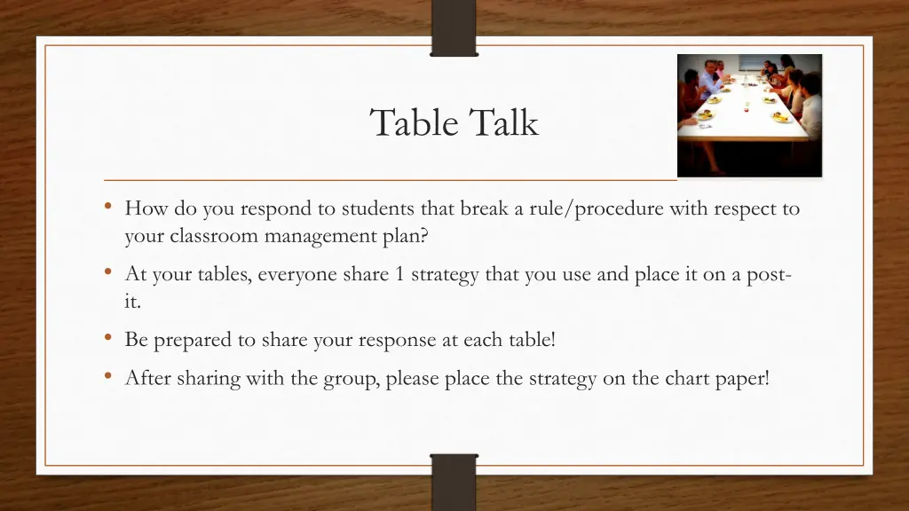 table talk