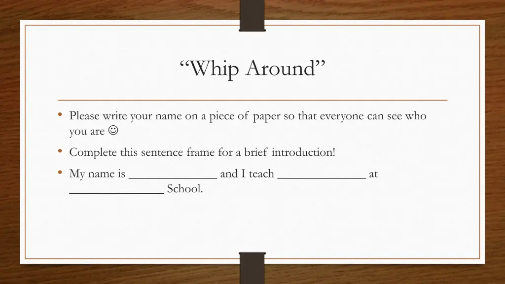 whip around