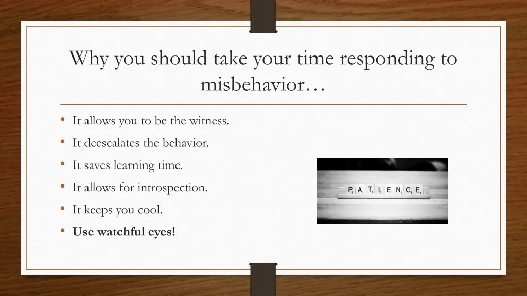 why you should take your time responding