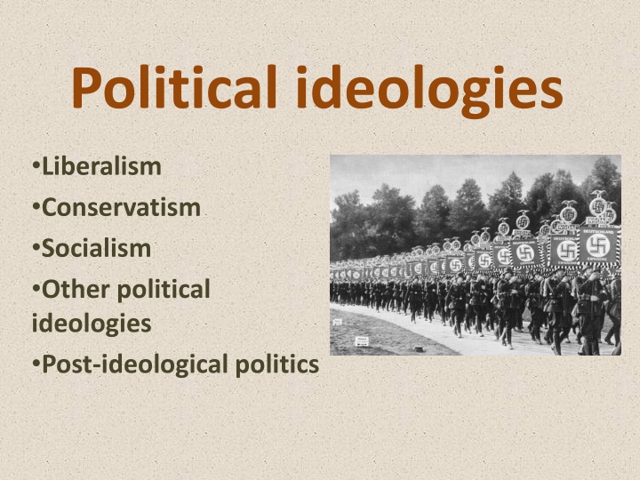 political ideologies