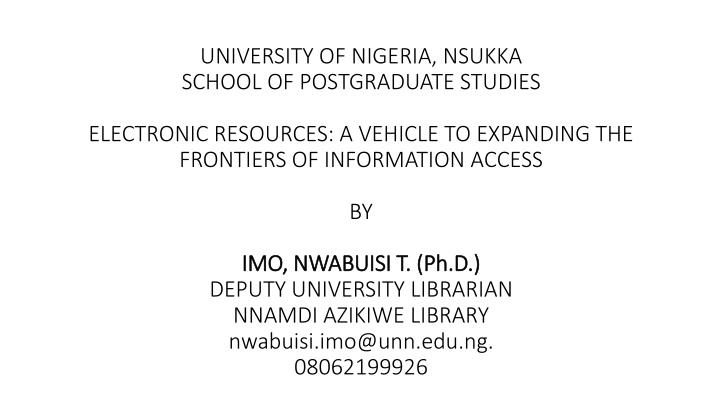 university of nigeria nsukka school