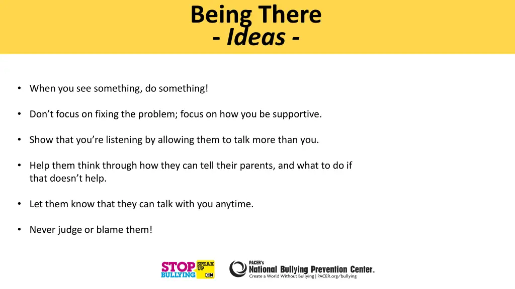 being there ideas