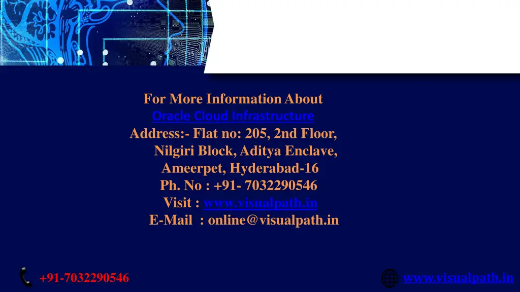 for more information about oracle cloud
