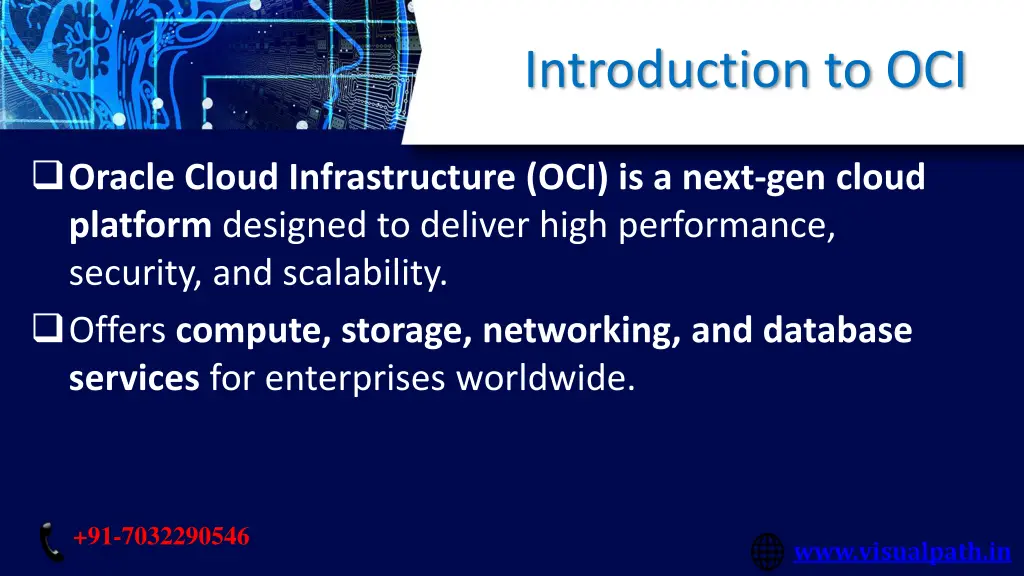 introduction to oci