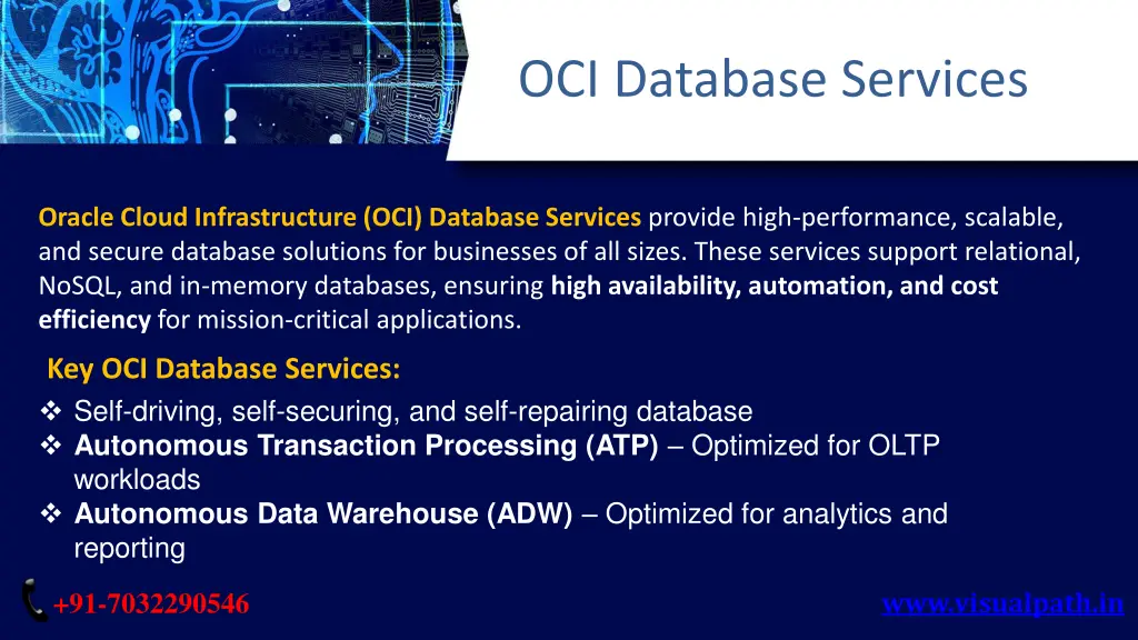 oci database services